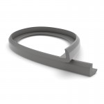 PROTECTIVE CORNER PROFILE PVC 25x25, 1m / GREY
